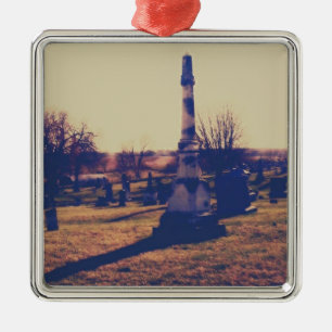 Cemetery in Washington, Iowa Metal Ornament