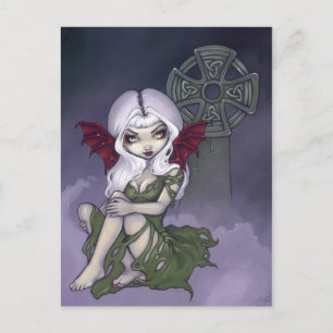 "Cemetery Mist" Postcard