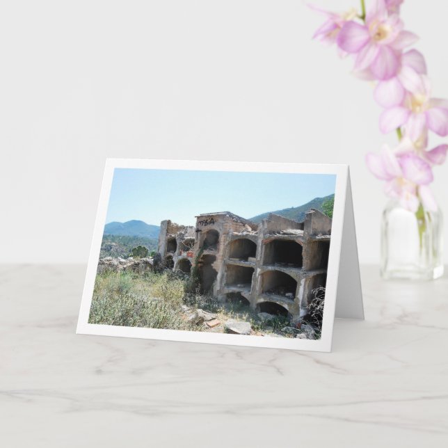 Cemetery of Old Domeño, Domeño Viejo, Valencia Card (Orchid)