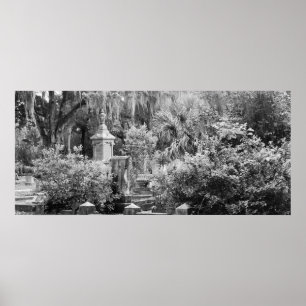 Cemetery, Savannah Ga, MD Photography Poster
