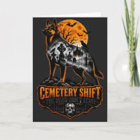 Cemetery Shift German Shepherd Halloween Gothic Gr