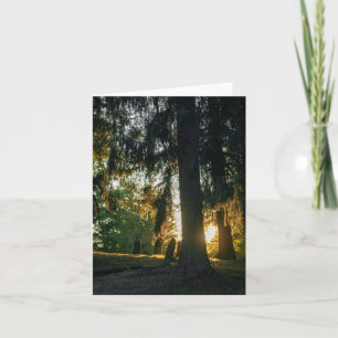 Cemetery Sunset Card