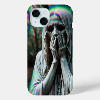 cemetery themed iPhone 15 phone case