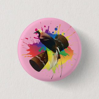 Cendrawasih The Bird Of Paradise Colourful  3 Cm Round Badge
