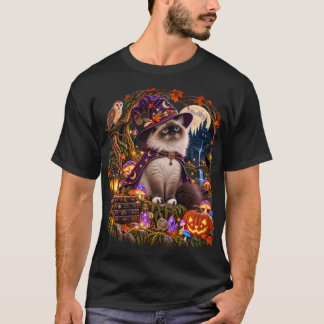 Cenizo – Mystic Wizard Cat Halloween T-Shirt