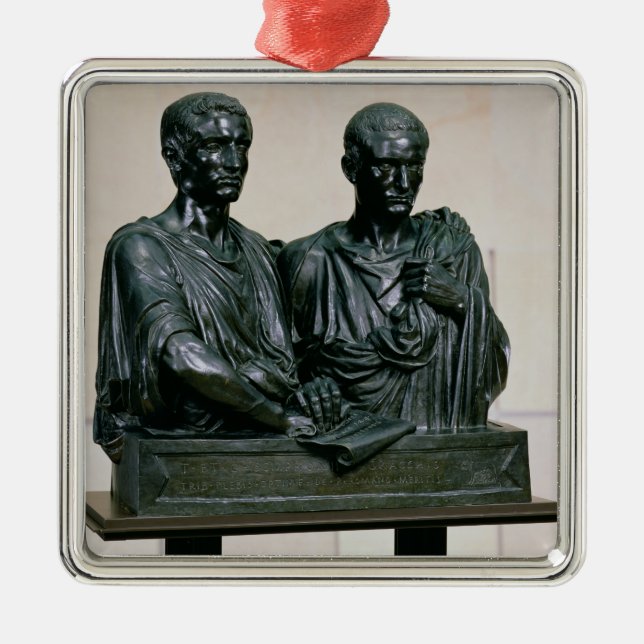 Cenotaph of the Gracchi, 1853 Metal Tree Decoration (Front)