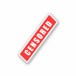 Censored, funny design
