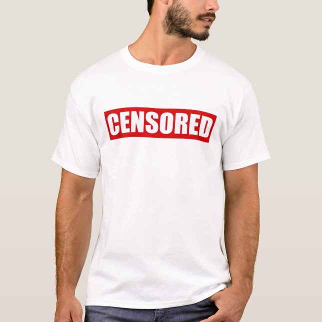 censored text design T-Shirt (Front)