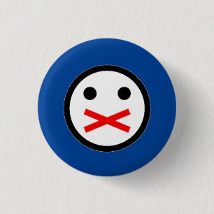 Censorship 3 Cm Round Badge