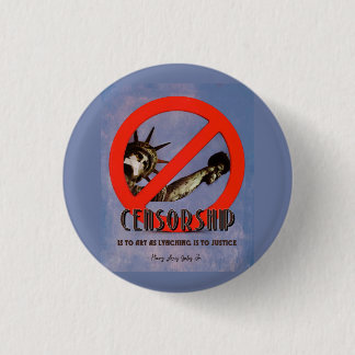 Censorship 3 Cm Round Badge