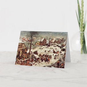 Census At Bethlehem By Bruegel D. Ä Pieter Card