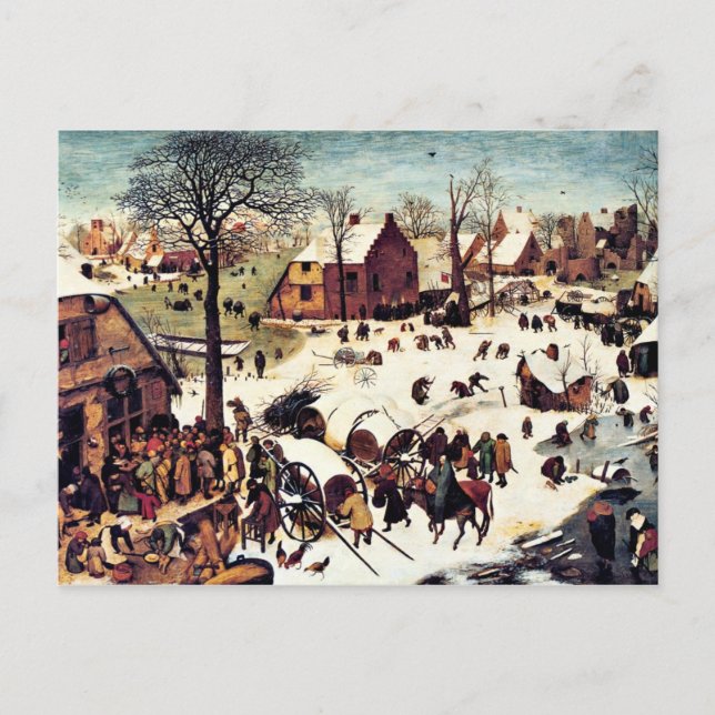 Census in Bethlehem Postcard (Front)