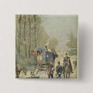 Census of Travellers in France 15 Cm Square Badge