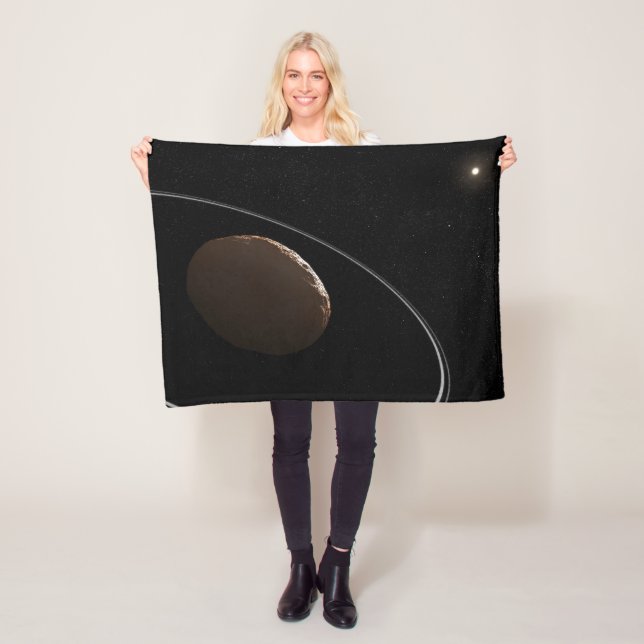 Centaur 1099 Chariklo And Its Rings. Fleece Blanket (In Situ)