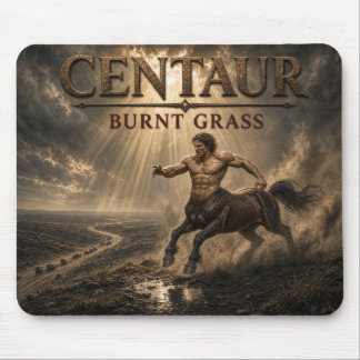 Centaur Burnt Grass Dark Realism Mouse Pad