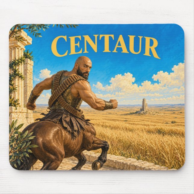 Centaur, Gothic Fantasy Monster Mouse Pad (Front)