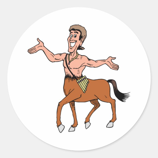 Centaur Mythical Half Man Half Horse Creature Classic Round Sticker (Front)