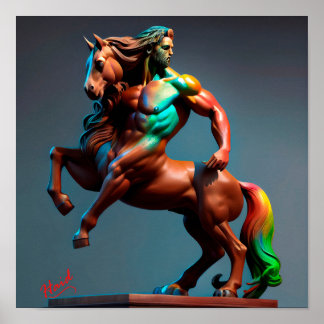 Centaur with colors - Gen AI Poster