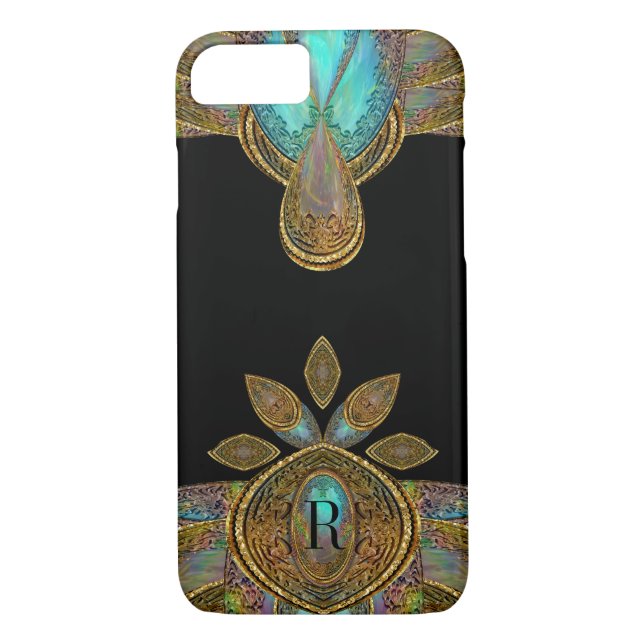 Centauri Deco Pretty Monogram Case-Mate iPhone Case (Back)