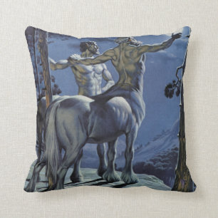 Centaurs (colour litho) cushion