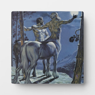 Centaurs (colour litho) plaque