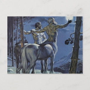 Centaurs (colour litho) postcard