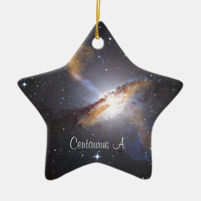 Centaurus A=NGC 5128 Ceramic Ornament (Front)
