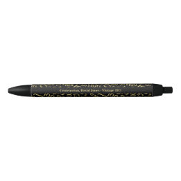 Centenarian, 100th Birthday Number Pattern Black Ink Pen