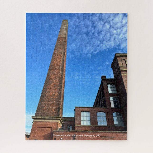 Centenary Mill Chimney, Preston, England, UK Jigsaw Puzzle (Vertical)
