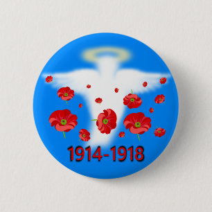 Centenary of End of First World War 6 Cm Round Badge