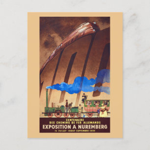 Centenary of the German Railways Vintage Poster 19 Postcard