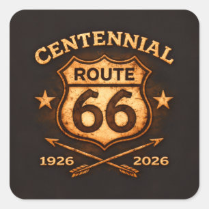 Centennial American Highway Collector Decal Square Sticker