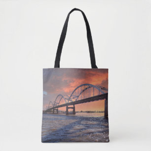 Centennial Bridge at Sunset Tote Bag