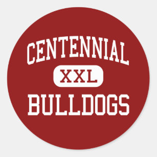 Centennial - Bulldogs - High - Pueblo Colorado Classic Round Sticker