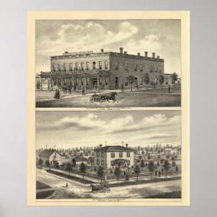 Centennial Hotel, Tecumseh, and Neb, Nebraska Poster