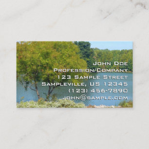Centennial Lake in Ellicott City Maryland Business Card