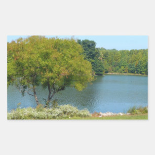 Centennial Lake in Ellicott City Maryland Rectangular Sticker