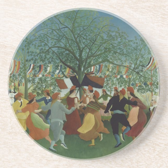 Centennial of Independence by Henri Rousseau Coaster (Front)
