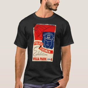 Centennial Police Firemen Exhibition Retro Vintage T-Shirt