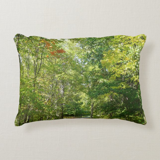 Centennial Wooded Path I Ellicott City Nature Decorative Cushion (Front)