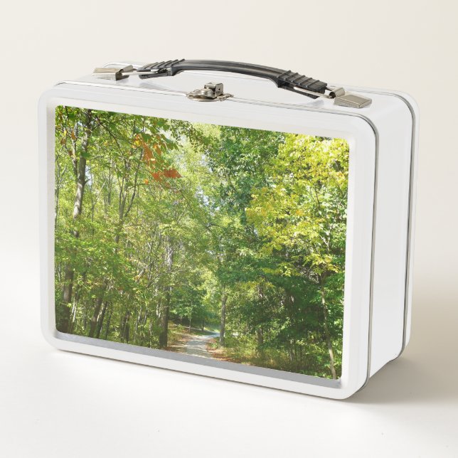Centennial Wooded Path I Ellicott City Nature Metal Lunch Box (Front)