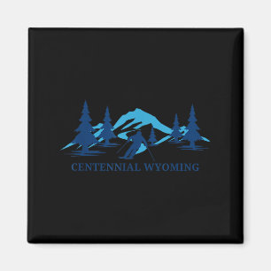 Centennial wyoming ski resort skiing skier magnet