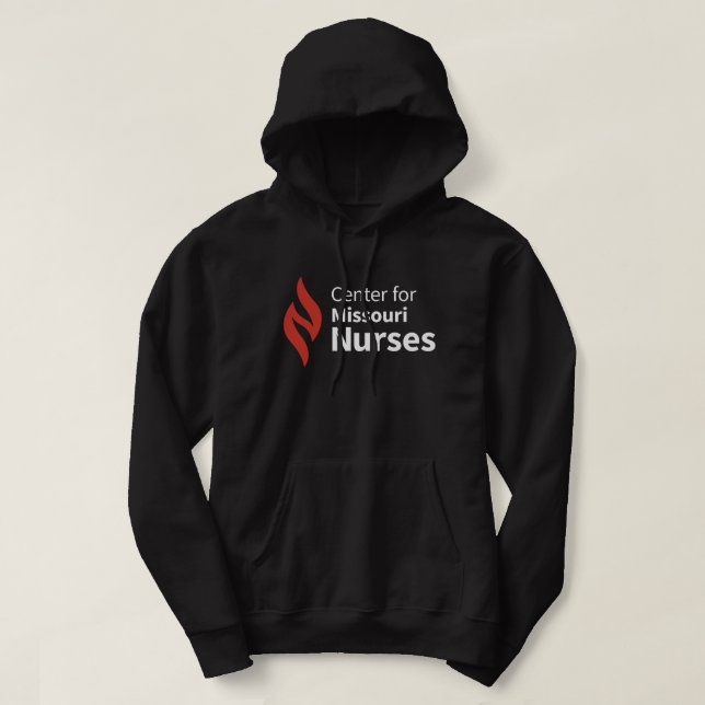 Center for Missouri Nurses Black Hoodie (Design Front)
