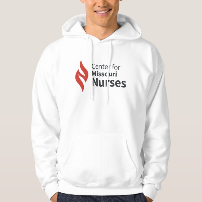 Center for Missouri Nurses White Hoodie (Front)