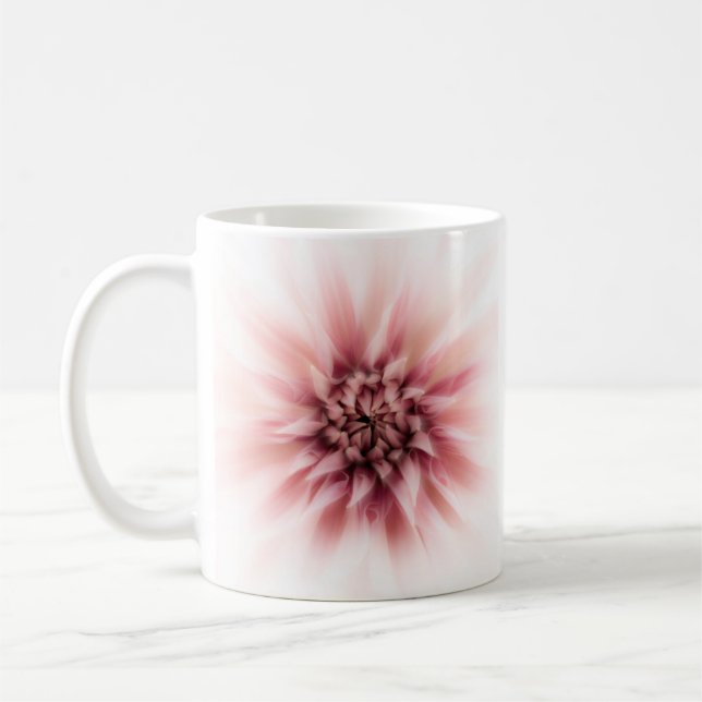 Center of a Pink Dahlia  Coffee Mug (Left)