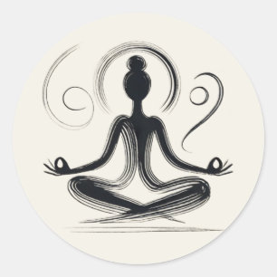 Centered Classic Round Sticker