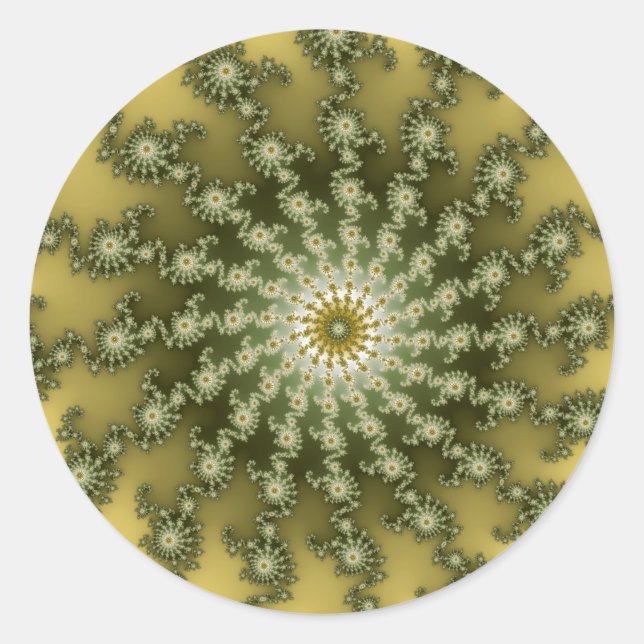Centerpoint - Fractal Classic Round Sticker (Front)
