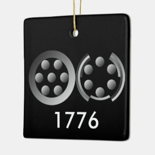 Centesimal 1776 by Kenneth Yoncich Ceramic Tree Decoration