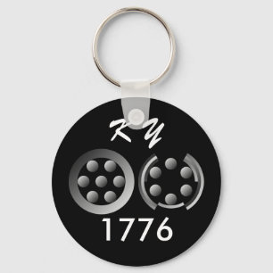 Centesimal 1776 by Kenneth Yoncich Key Ring