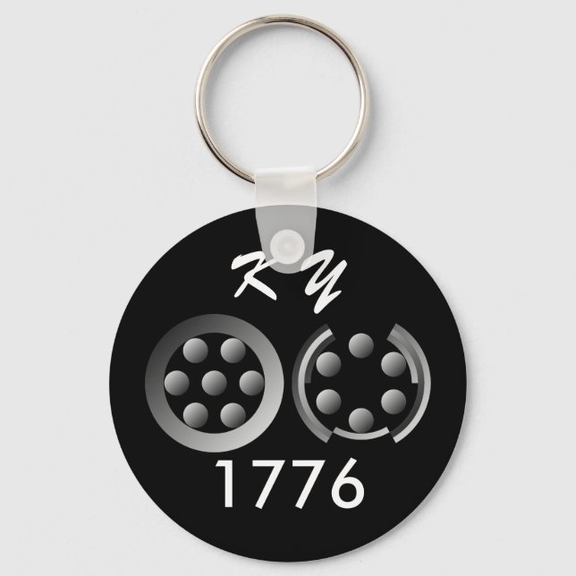 Centesimal 1776 by Kenneth Yoncich Key Ring (Front)